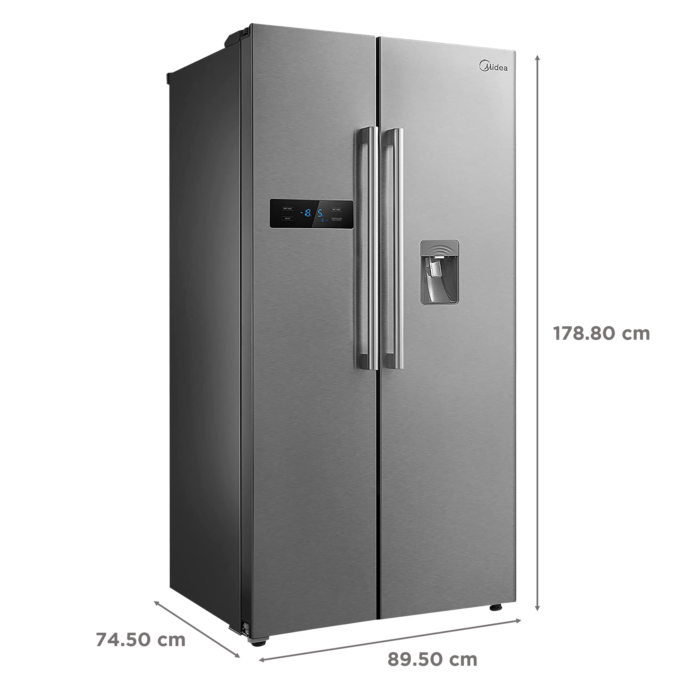 Buy Midea 591 Litres Frost Free Side by Side Refrigerator with Water